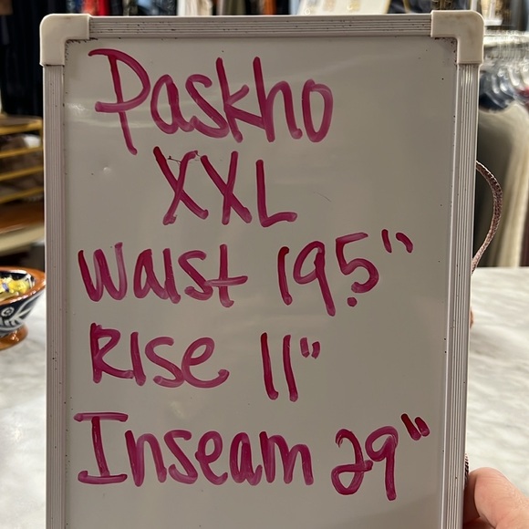 Paskho Black Pullon Drawstring Cropped Pant Size XXL - Picture 5 of 8